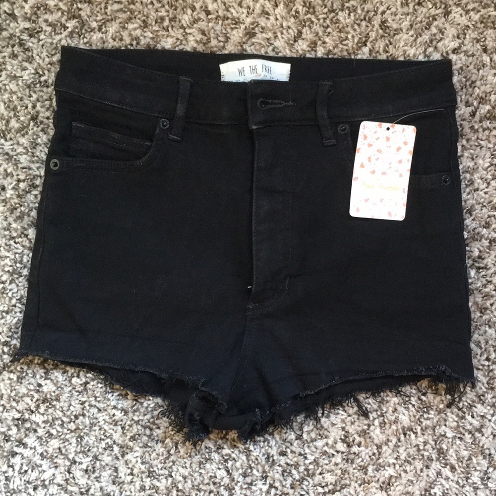 We the Free high waist black shorts